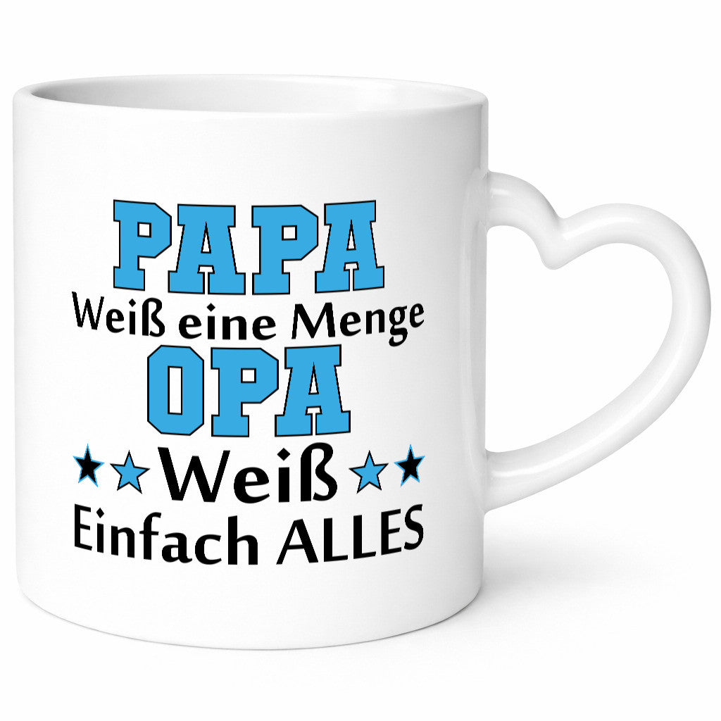 Papa weiß eine Menge, Opa alles | Sterne lustig Familie Geschenkidee Geschenk