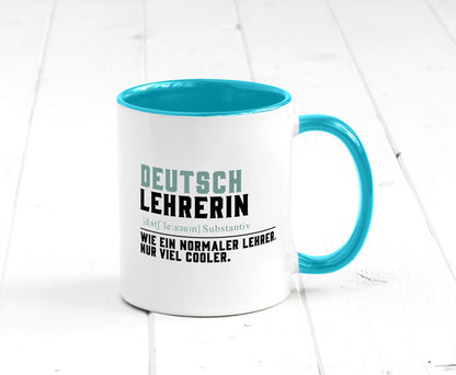 Deutschlehrerin | Lehrerin Unterricht Lieblinglehrerin Geschenkidee Humor Tasse