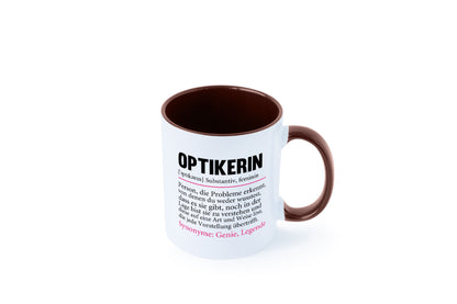 Optikerin | Spruch Humor Beruf Augenoptik Arbeit Kollegen Büro Geschenkidee