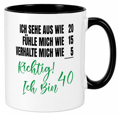 Ich bin Jung | 40 Geburtstag Verhalte mich wie ein Kind Geschenk Geschenkidee