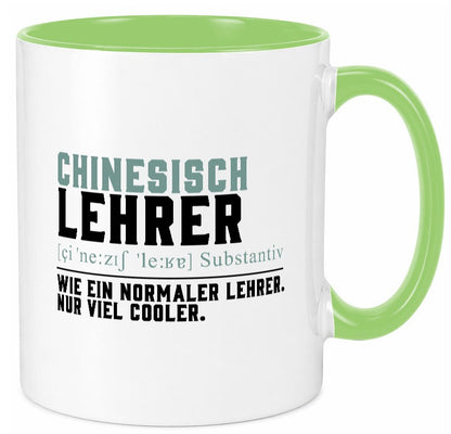 Chinesischlehrer | Lehrer Unterricht Lieblingslehrer lustig Humor Geschenkidee Tasse