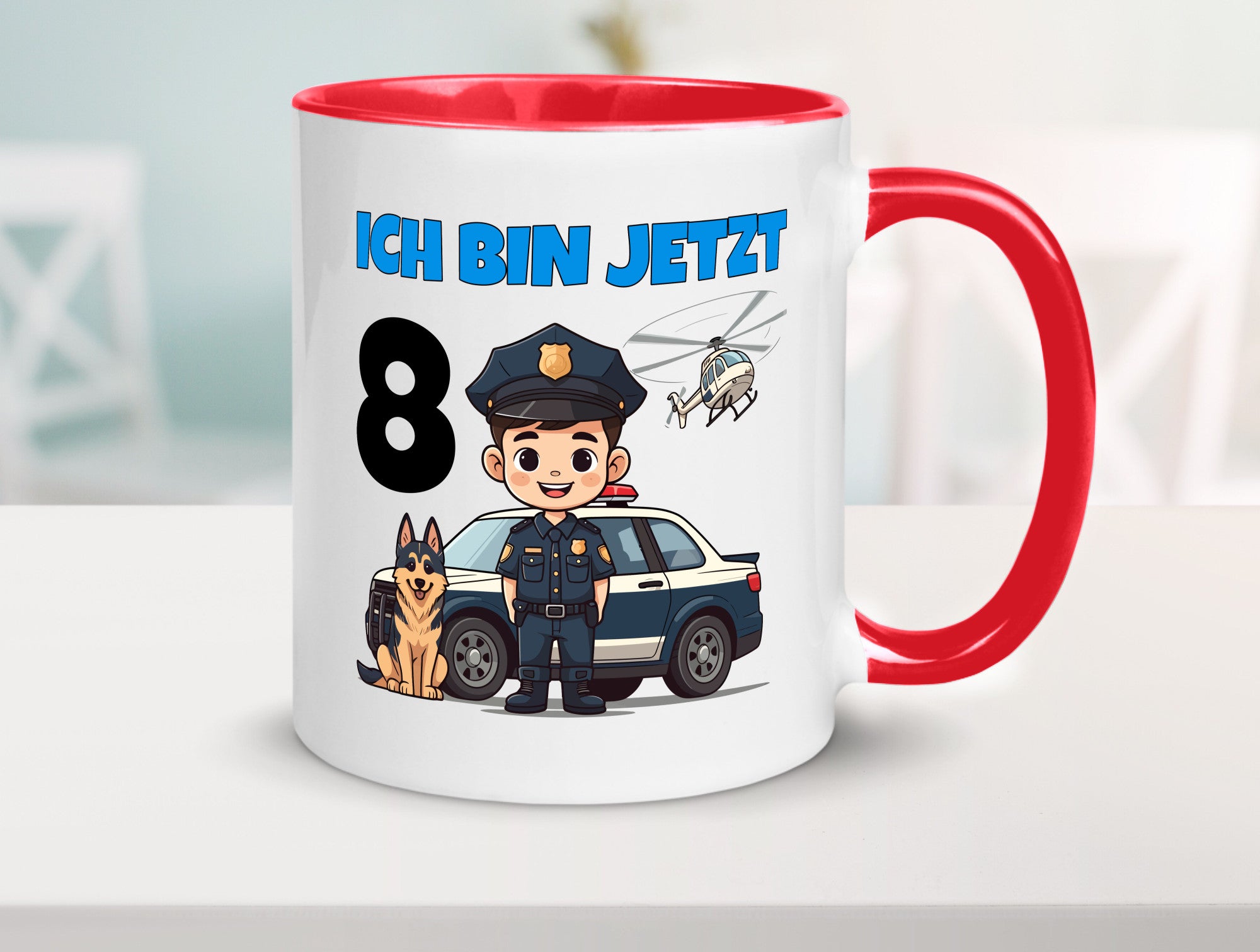 8. Geburtstag | 8 Jahre Polizei Kind Polizeiauto lustig Geschenkidee Geschenk