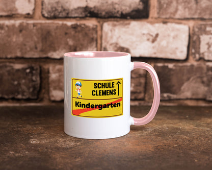Bye Kindergarten | Schule Clemens Geschenkidee Humor Tasse
