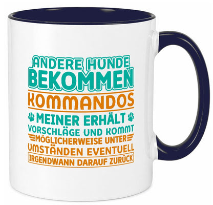 Hunde Training | Hundebesitzer Tasse Hundekommando vl10 Geschenk Tierliebhaber