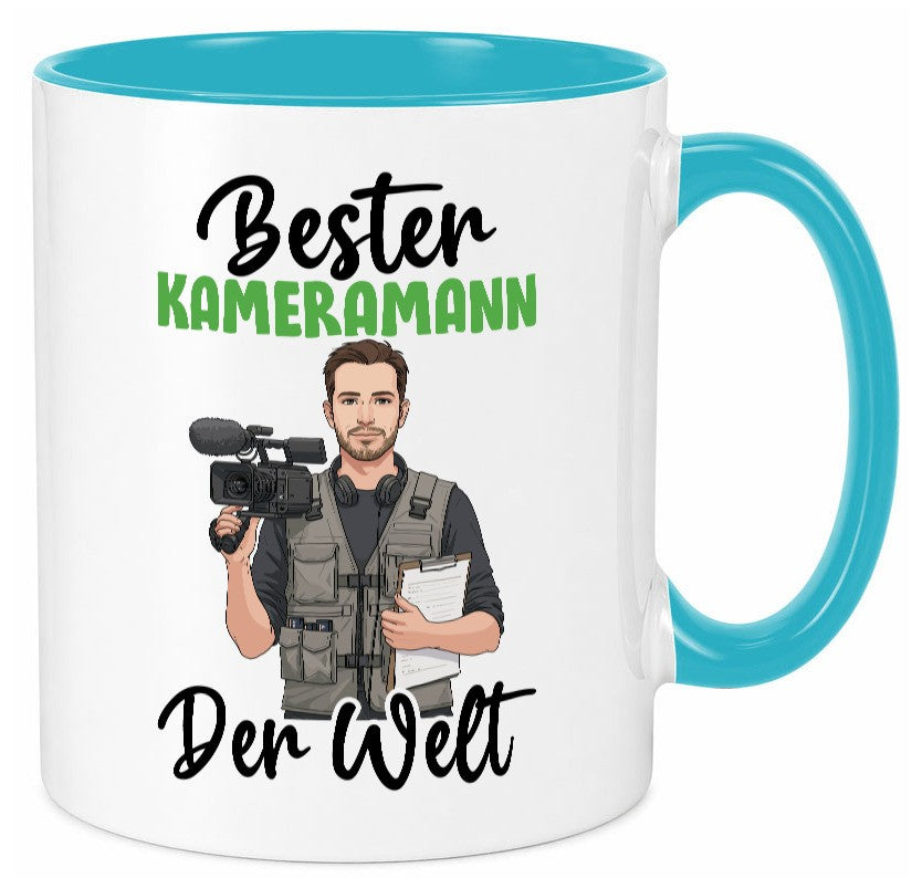Bester Kameramann | Kamera v2 lustig Humor Geschenkidee Geschenk Tasse