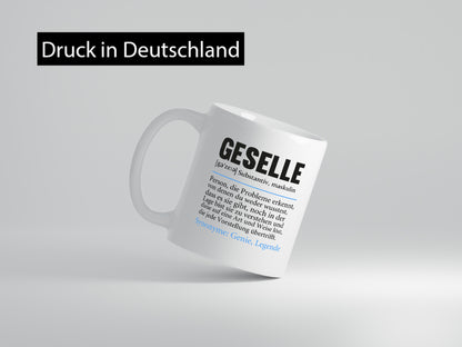 Geselle | Beruf Handwerker Spruch lustig Geschenkidee Arbeit Kollegen Büro