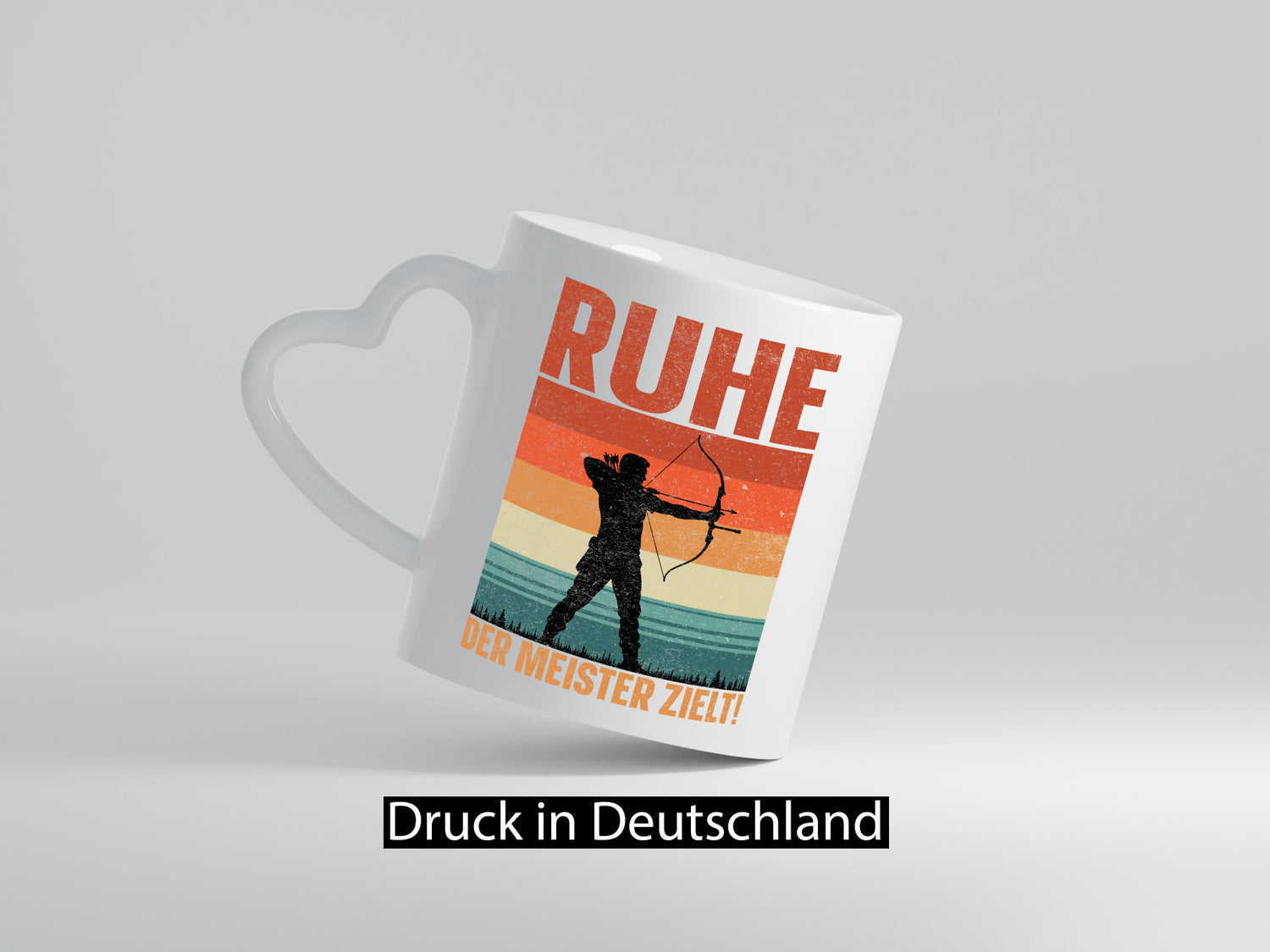 Ruhe der meister Zielt | Bogensport Bogenschütze Humor Geschenkidee Tasse