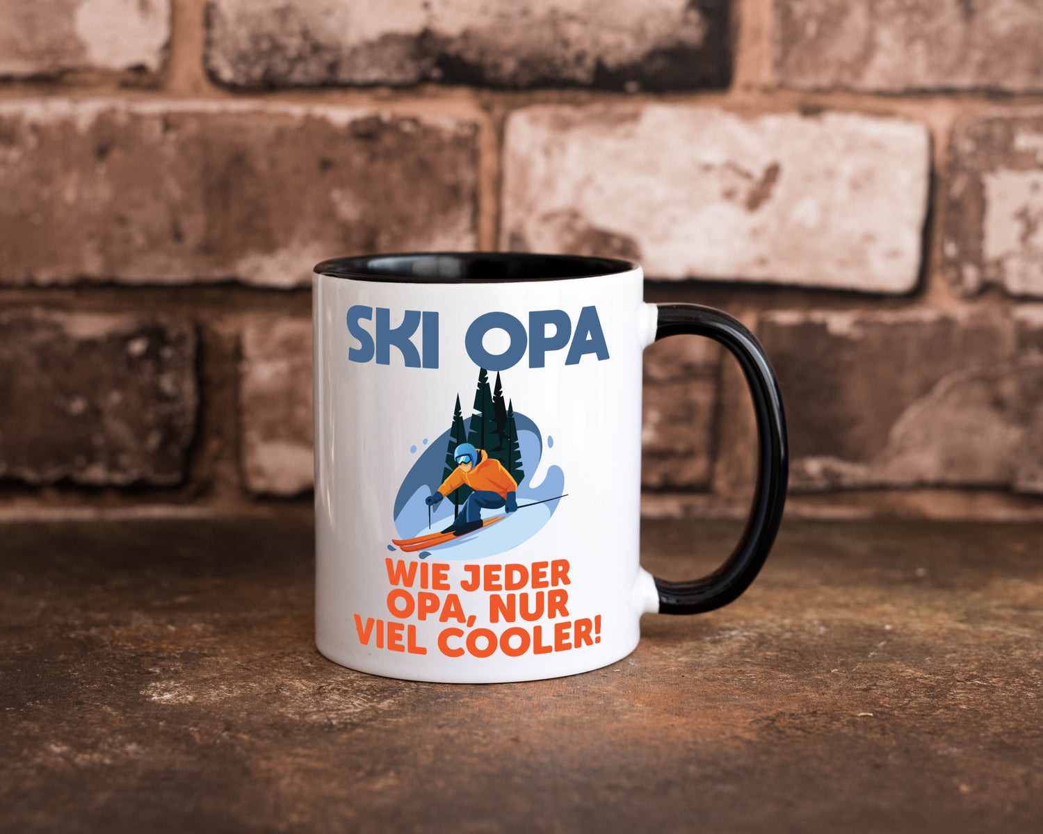 Ski Opa, normal, nur cooler | Skifahrer Bäume Schnee Geschenkidee Familie Humor