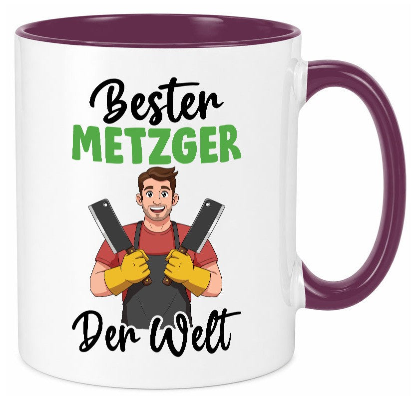 Bester Metzger | Fleischer Metzgerei v2 Geschenkidee Humor Tasse