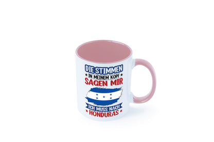 Honduras | Urlaub Stimmen in meinem Kopf Traumland Geschenkidee Humor Tasse
