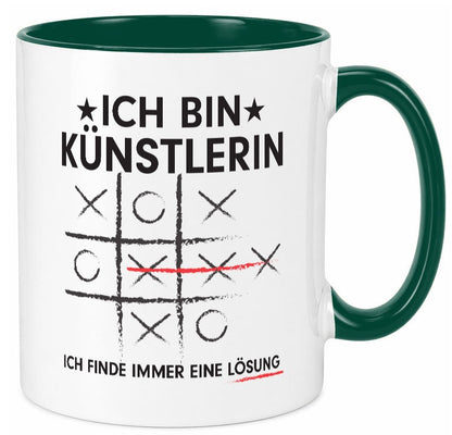 Löse Probleme: Künstlerin | Kunst lustig Humor Geschenkidee Geschenk Tasse