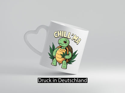 Chill ma | Cannabis Schildkröte v2 Geschenk Humor Geschenkidee lustiger Spruch