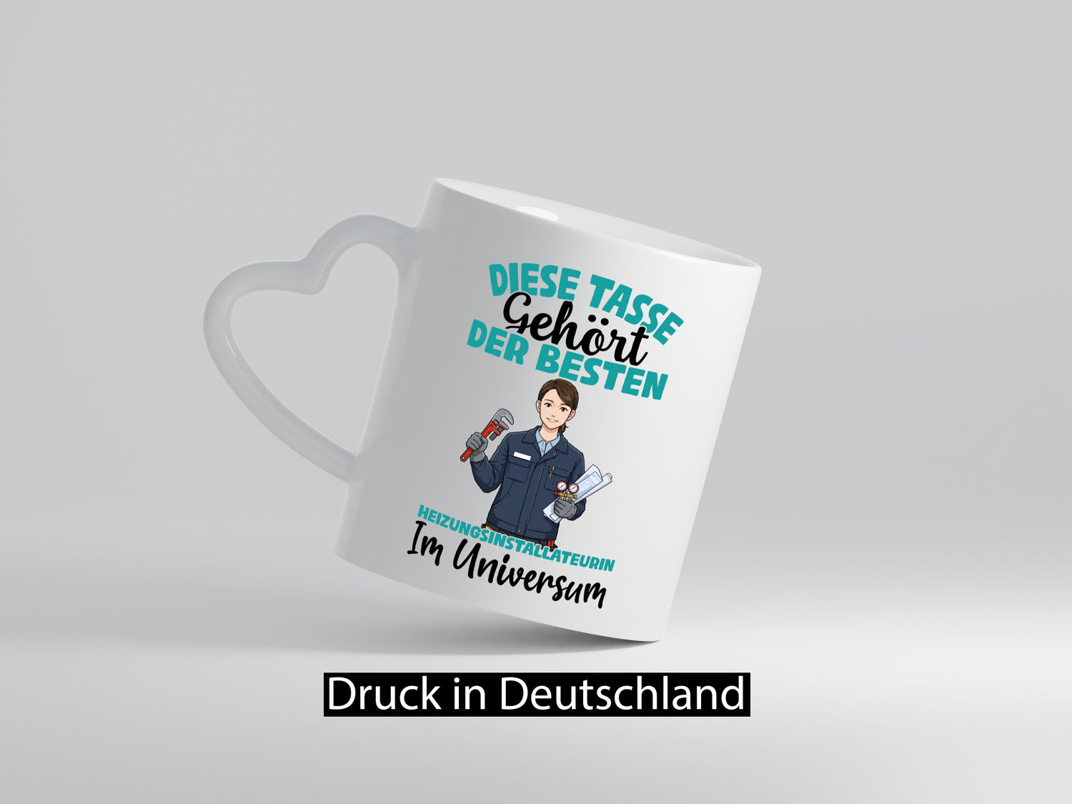 Im Universum: Heizungsinstallateurin | Heizung lustig Humor Geschenkidee