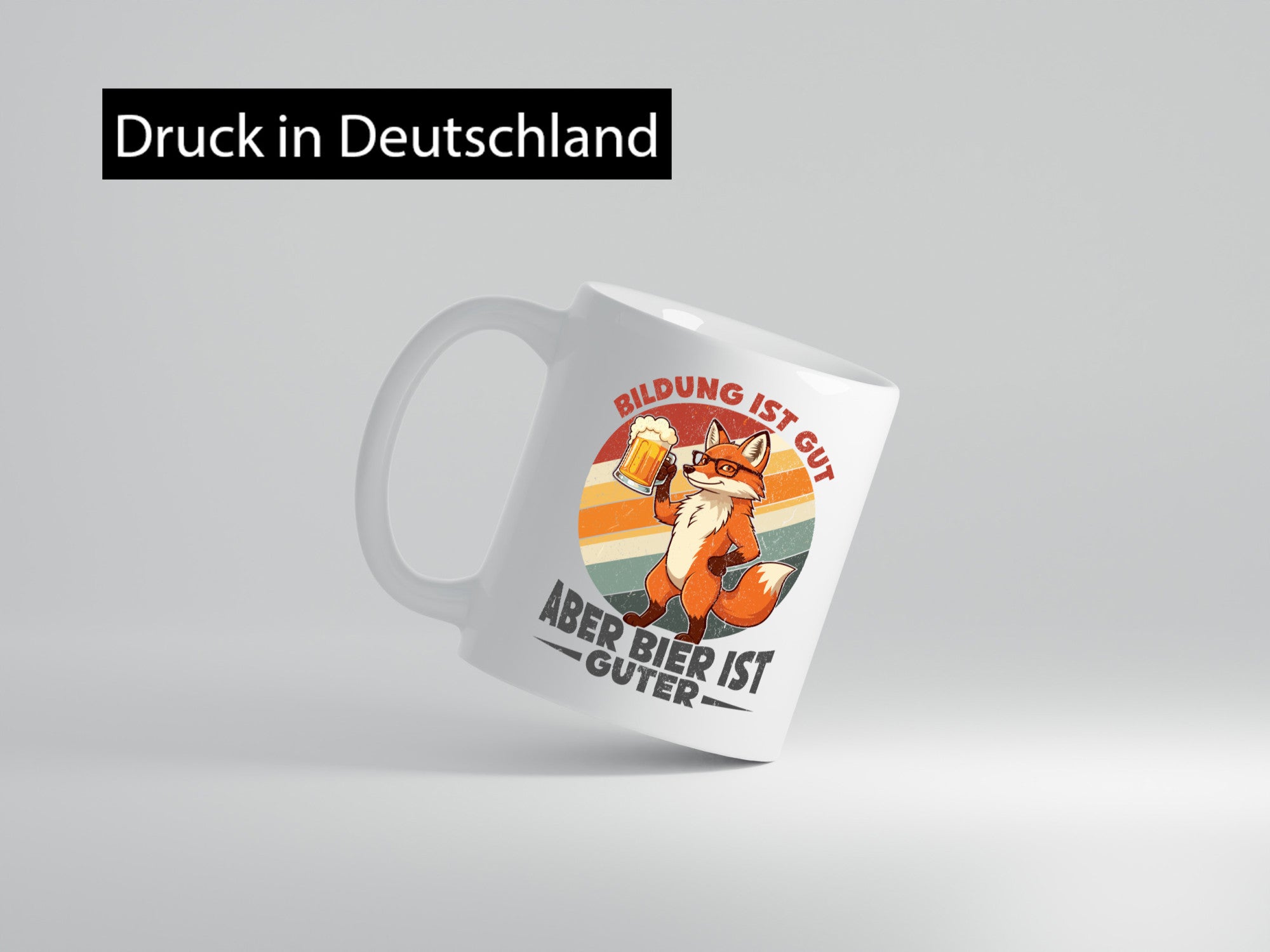 Bildung ist gut aber Bier Guter | Biertrinker Humor Geschenkidee Tasse