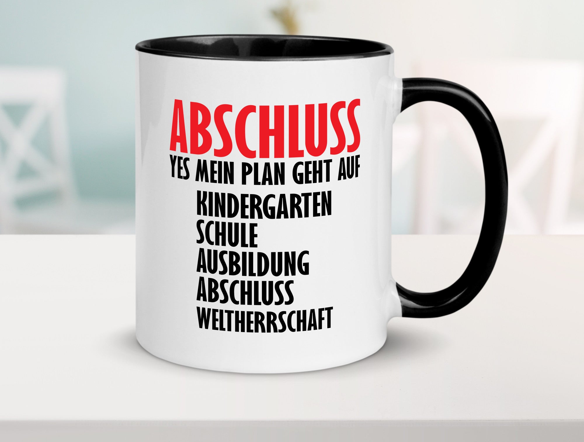 Abschluss Bachelor Geschenkidee Humor Tasse