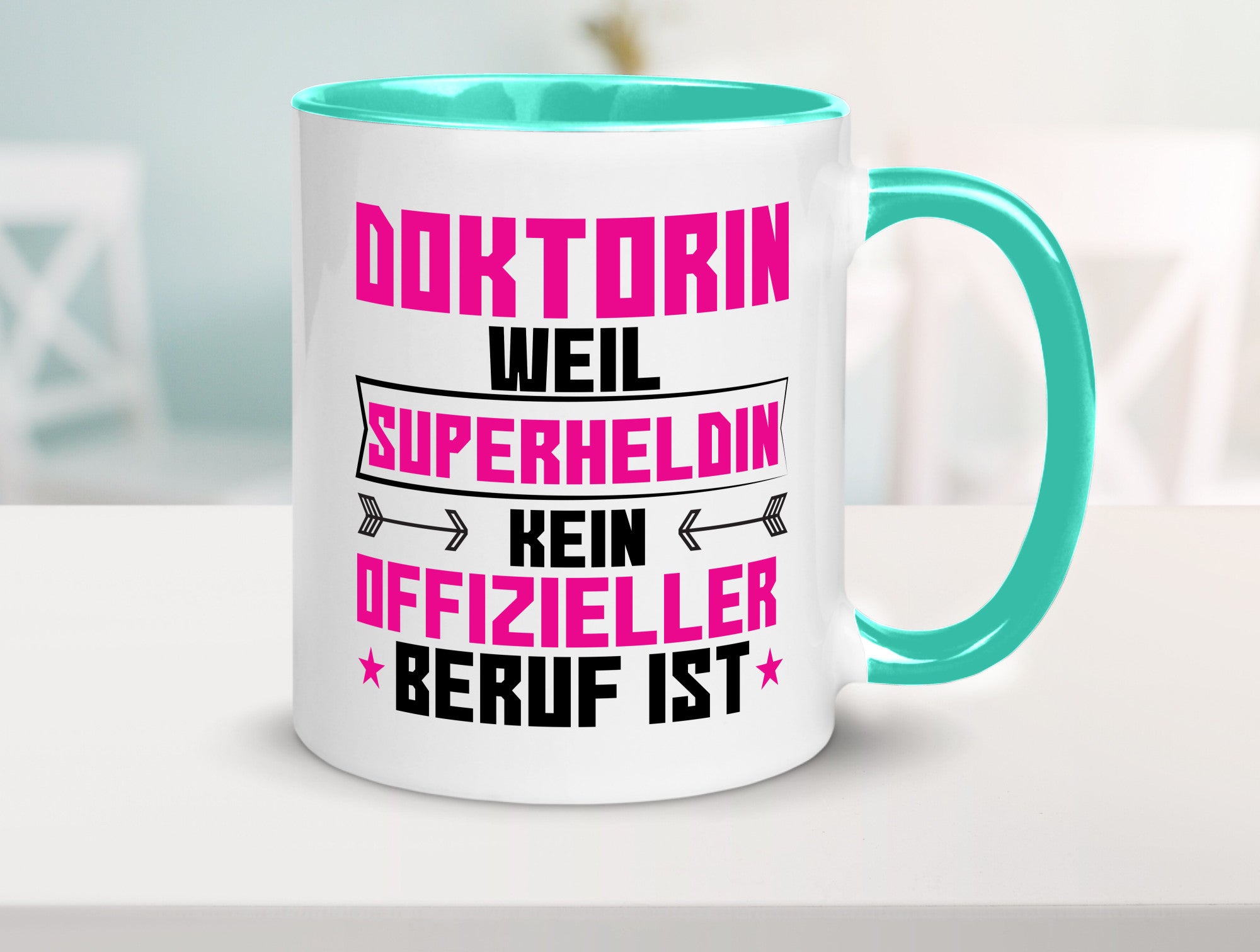 Superheldin Doktorin | Doktorand Doktortitel Geschenkidee Humor Tasse