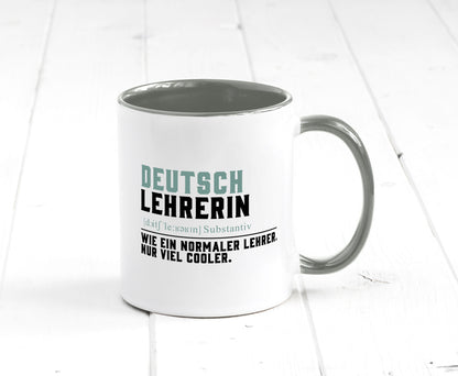 Deutschlehrerin | Lehrerin Unterricht Lieblinglehrerin Geschenkidee Humor Tasse
