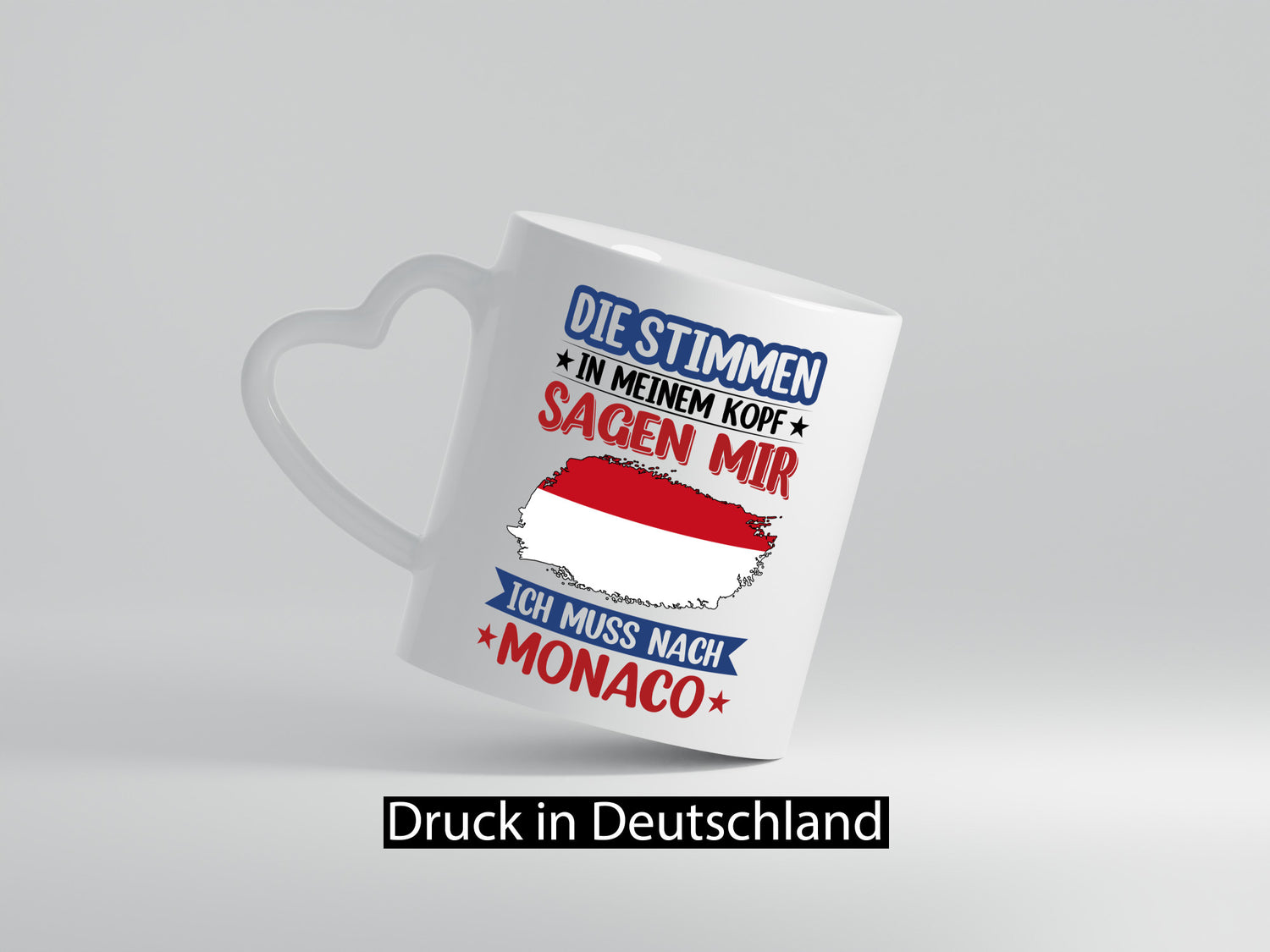 Monaco | Urlaub Stimmen in meinem Kopf Traumland Geschenk Humor Geschenkidee