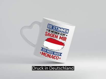 Monaco | Urlaub Stimmen in meinem Kopf Traumland Geschenk Humor Geschenkidee
