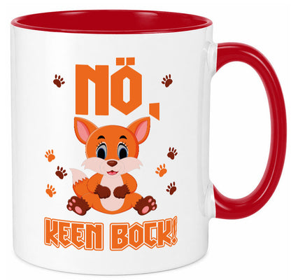 Nö, keen Bock Humor Geschenkidee Tasse