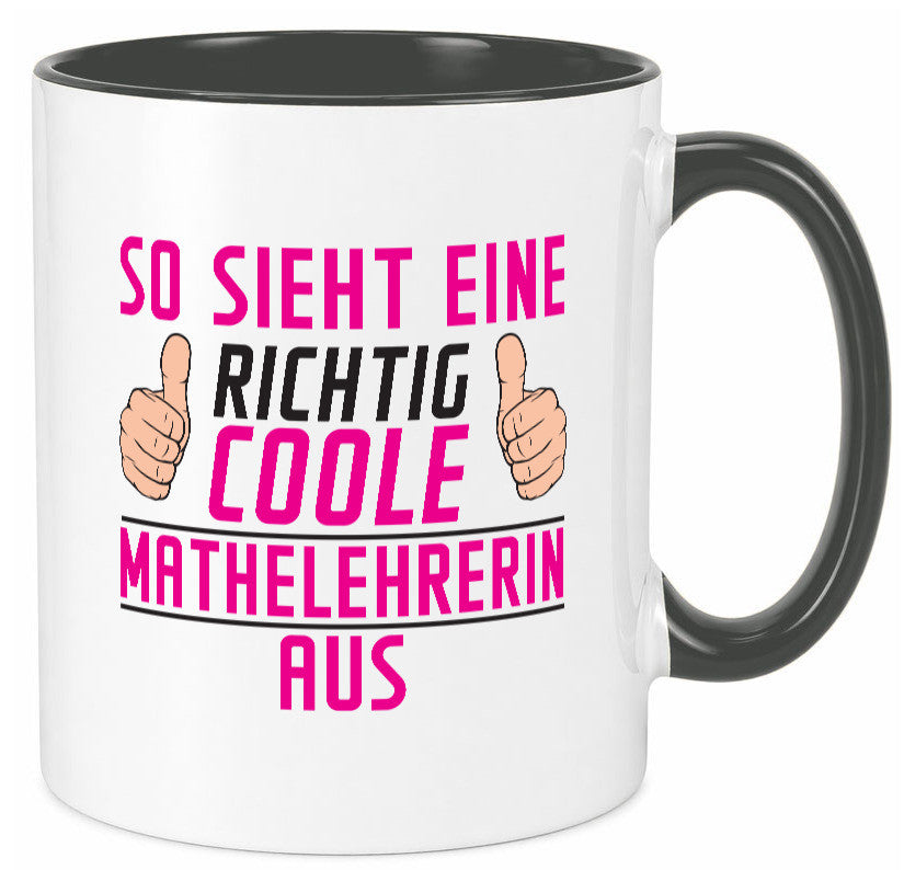 Richtig Coole Mathelehrerin | Lehrer Mathe lustiger Spruch Geschenk Humor