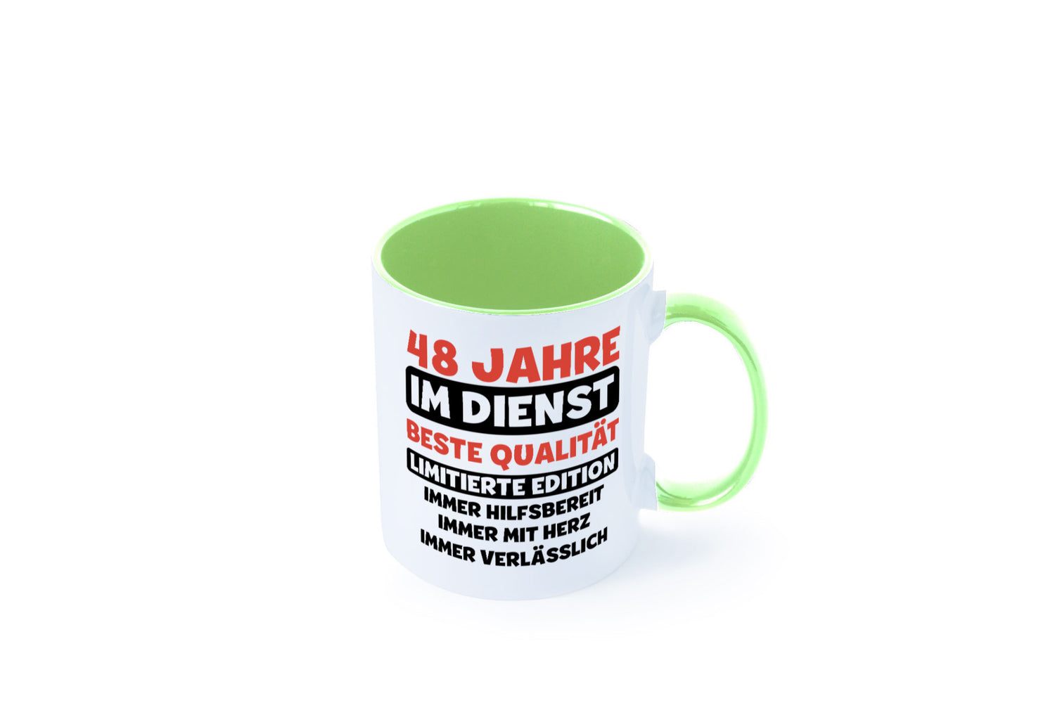 48 Jahre im Dienst | Jubiläum Arbeit v3 Humor Kollegen Büro Geschenkidee Tasse