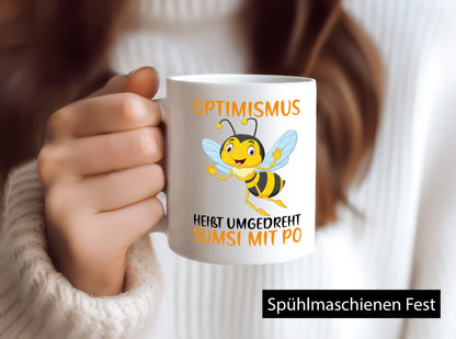 Optimismus Sumsi mit Po | lustige Biene Witz Comic Geschenk Humor Geschenkidee