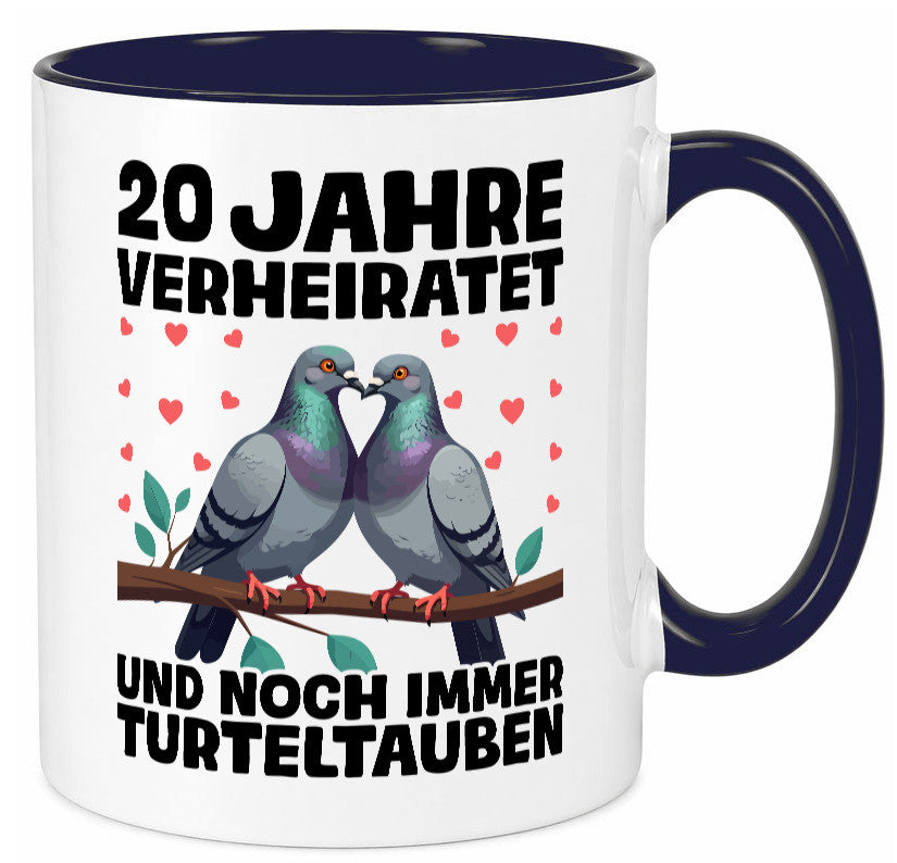 20 Jahre verheiratet | Turteltauben Ehe Ehepaar lustig Humor Geschenkidee