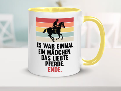 Es war einmal ein Mädchen das Liebte Pferde | lustig Humor Geschenkidee Tasse