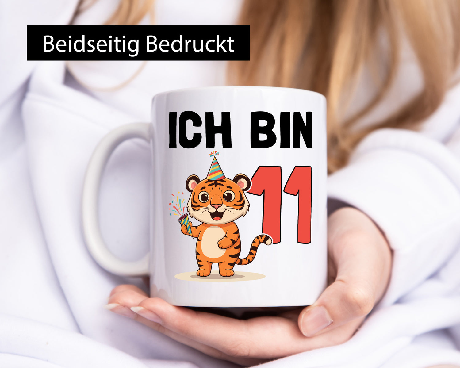 11. Geburtstag | 11 Jahre Tiger lustig Geschenkidee Geschenk Tasse