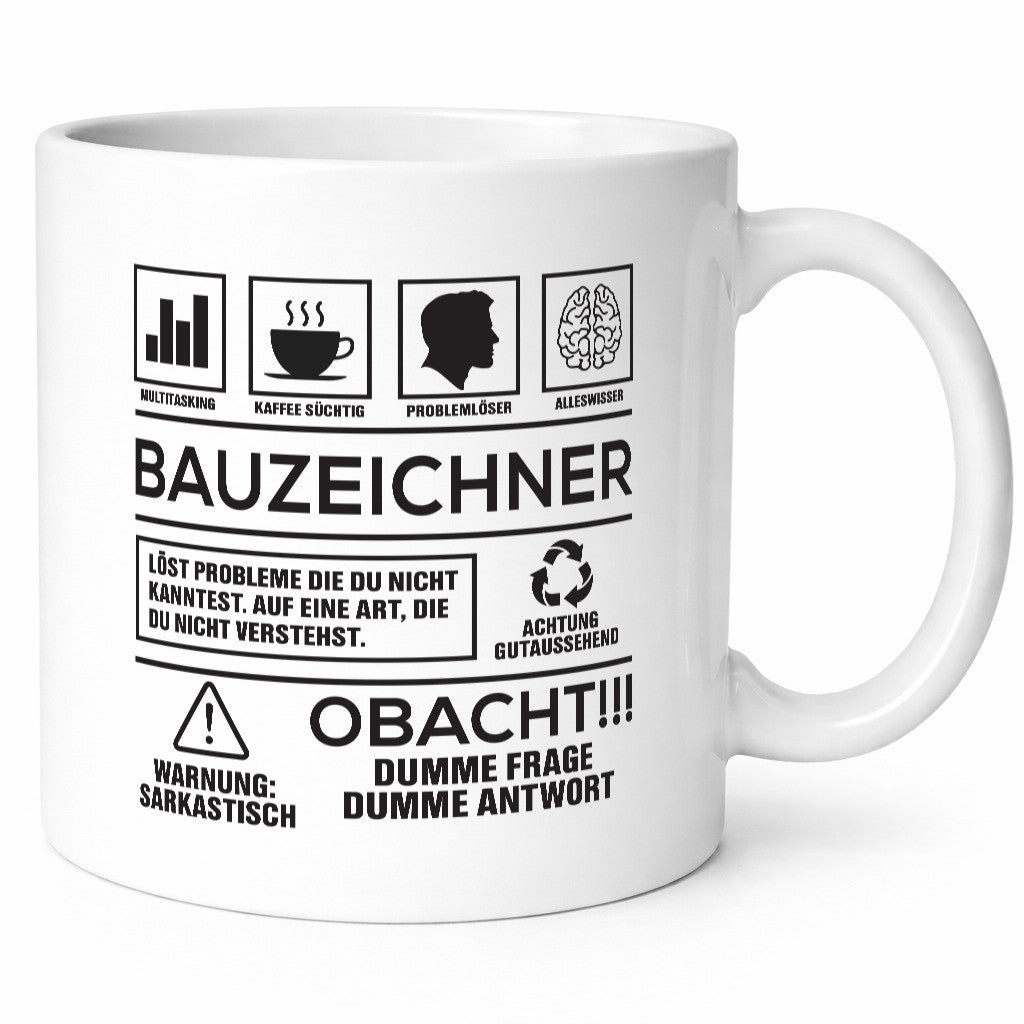Achtung Probleme Bauzeichner | Zeichner Geschenk Humor Geschenkidee lustiger