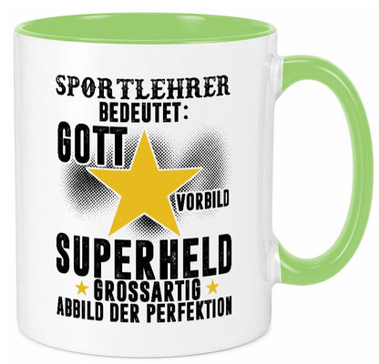 Bedeutung von Sportlehrer | Lehrer Sport Geschenk Humor Geschenkidee lustiger Tasse