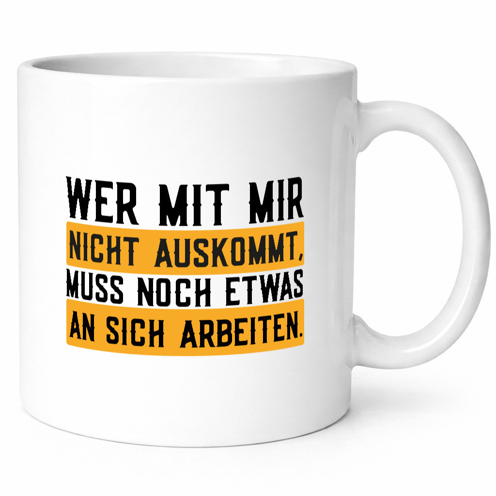 Wer mit mir nicht auskommt | Selbstbewusst lustiger Spruch Geschenk Humor