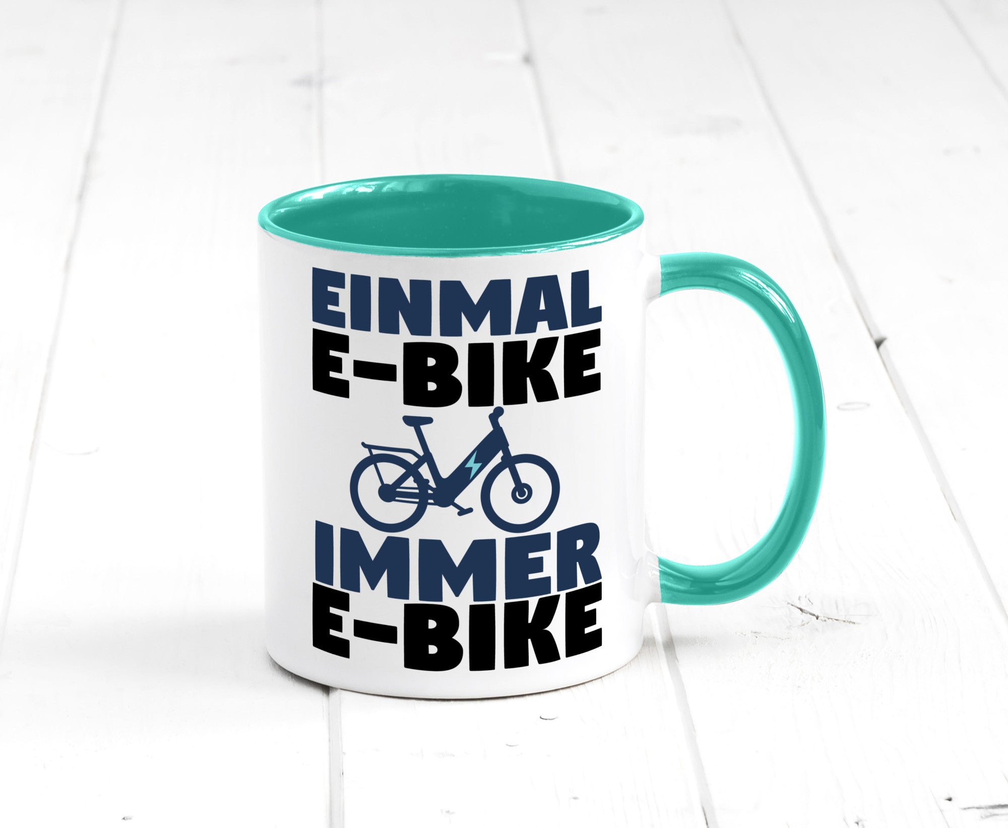E-Bike Fahrer | Radfahrer Tasse Fahrrad Elektrorad lustiger Spruch Geschenk