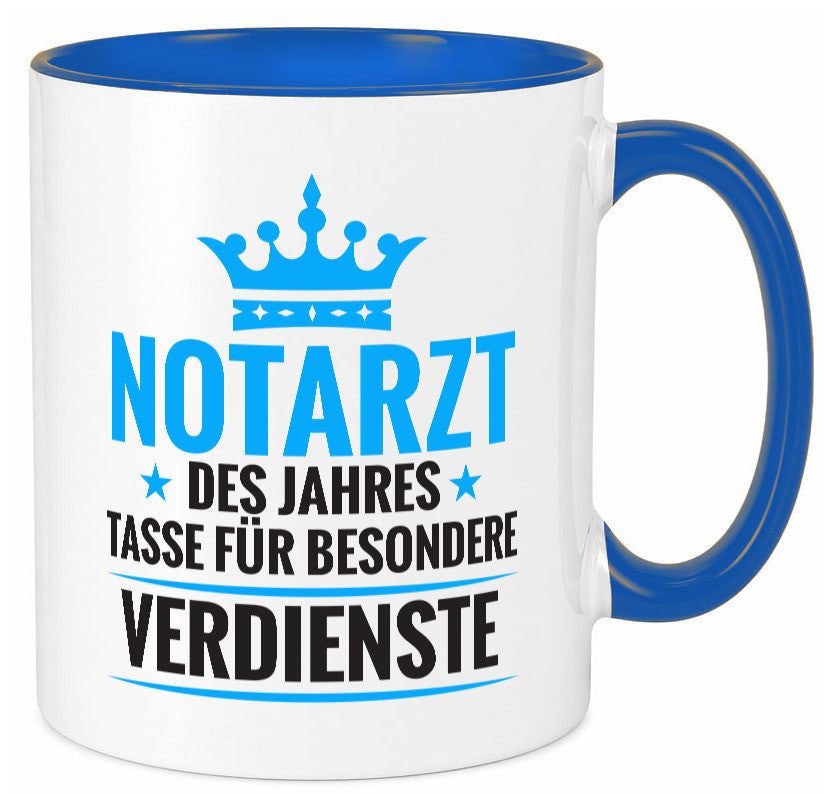 Besonderer Verdienst: Notarzt | Arzt Geschenk Humor Geschenkidee lustiger Tasse