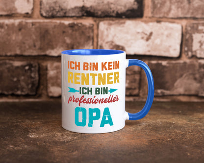 Ich bin Professioneller Opa | Rentner Großvater Geschenkidee Familie Humor Tasse