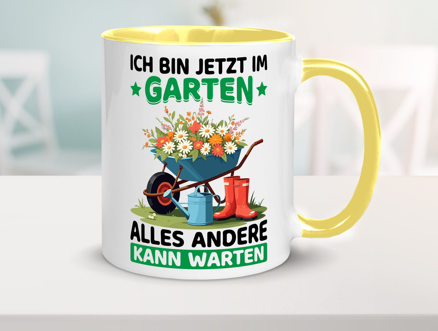 Im Garten alles andere kann warten | Gärtner Gartenarbeit Geschenk Arbeit
