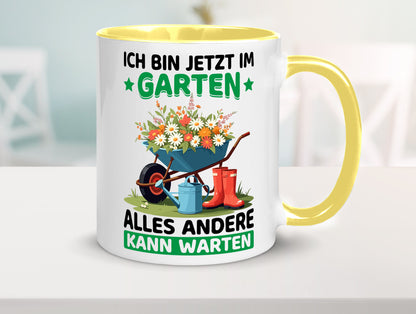 Im Garten alles andere kann warten | Gärtner Gartenarbeit Geschenk Arbeit