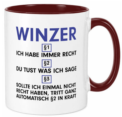 Ich habe immer Recht Winzer | Weinbauer Wein lustig Humor Geschenkidee Geschenk