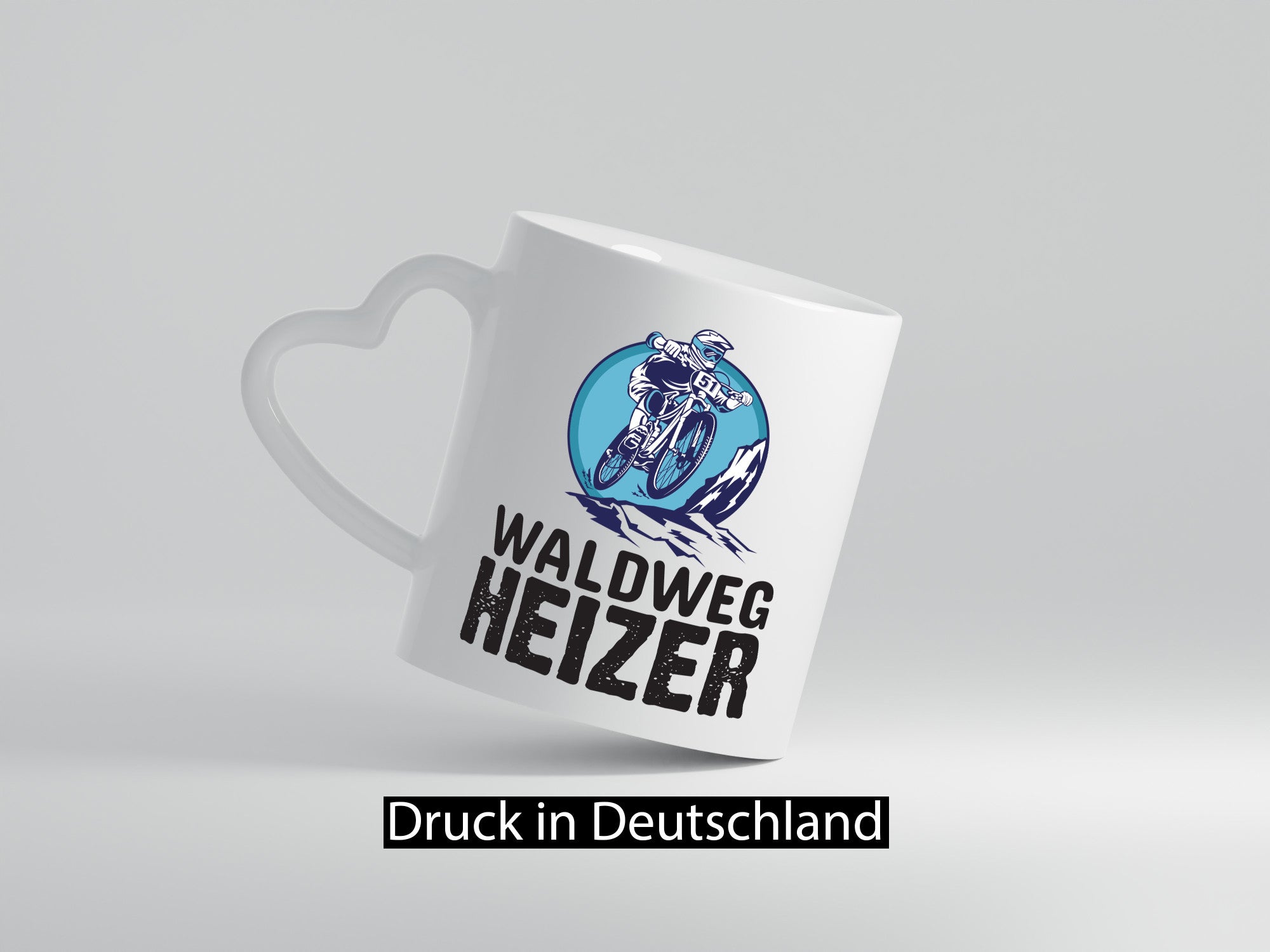 Waldweg Heizer | Mountainbike Tasse Mountainbiker Geschenk Humor Geschenkidee