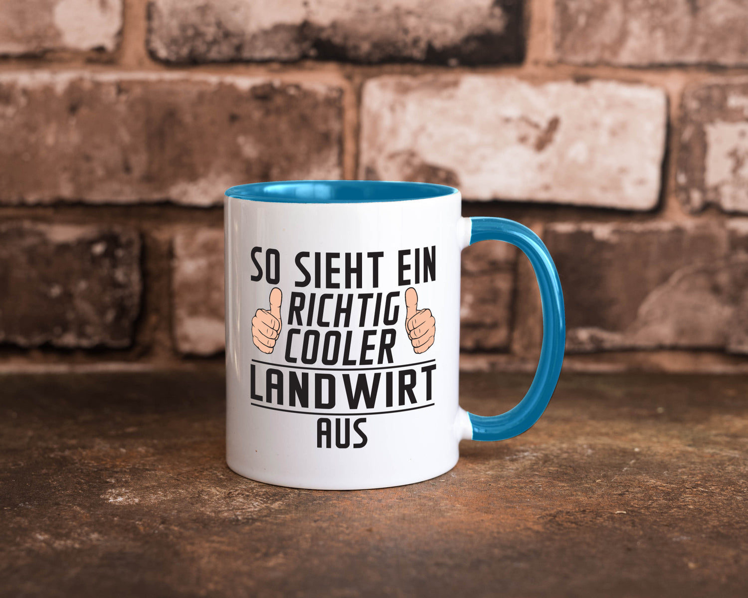 Richtig Cooler Landwirt | Bauer Landwirtschaft lustig Humor Geschenkidee Tasse