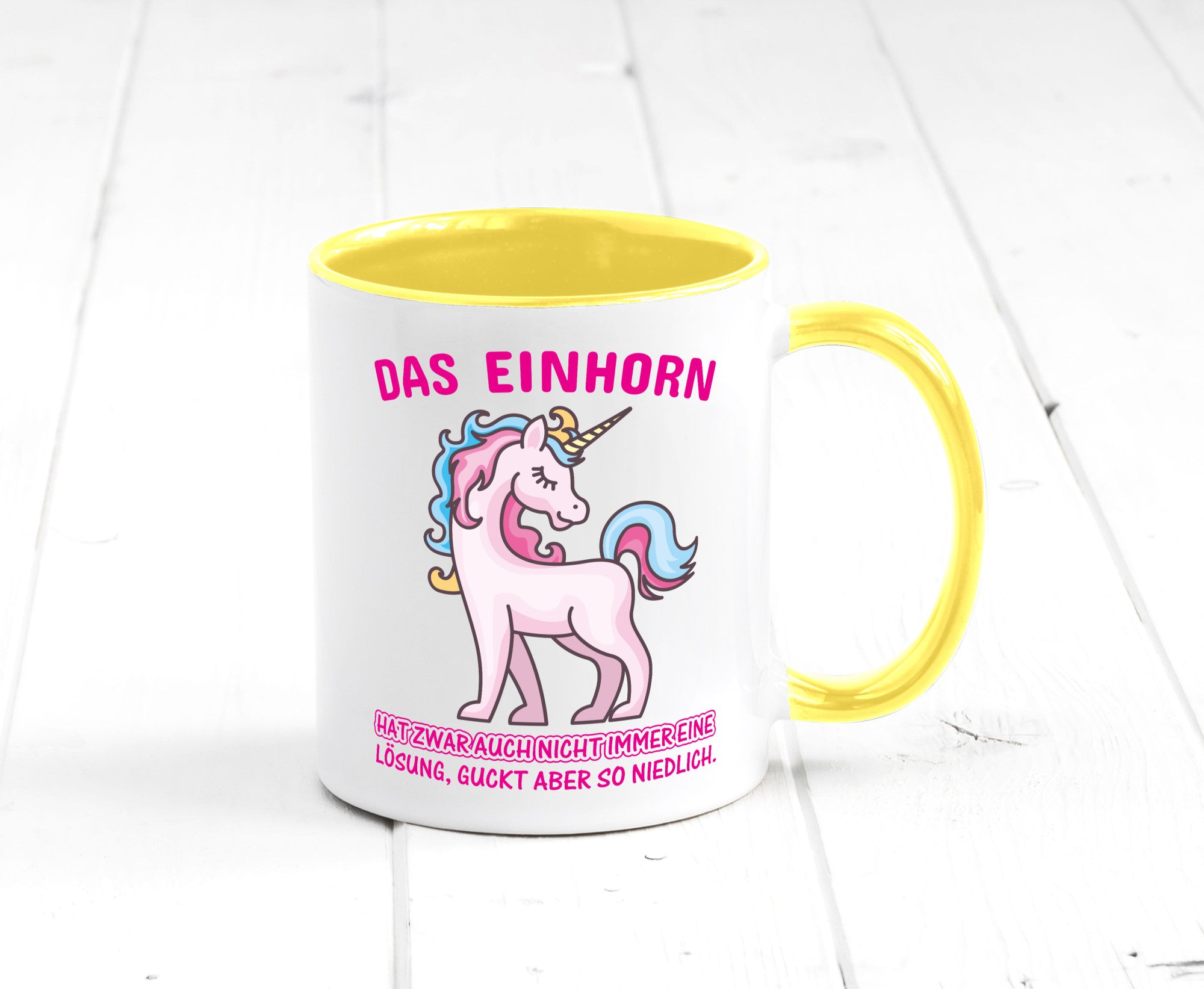 Niedliches Einhorn | lustige Tasse Frauen Mädchen lustiger Spruch Geschenk