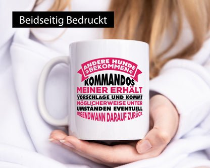 Hunde Training | Hundebesitzer Tasse Hundekommando vl2 lustig Tierliebhaber