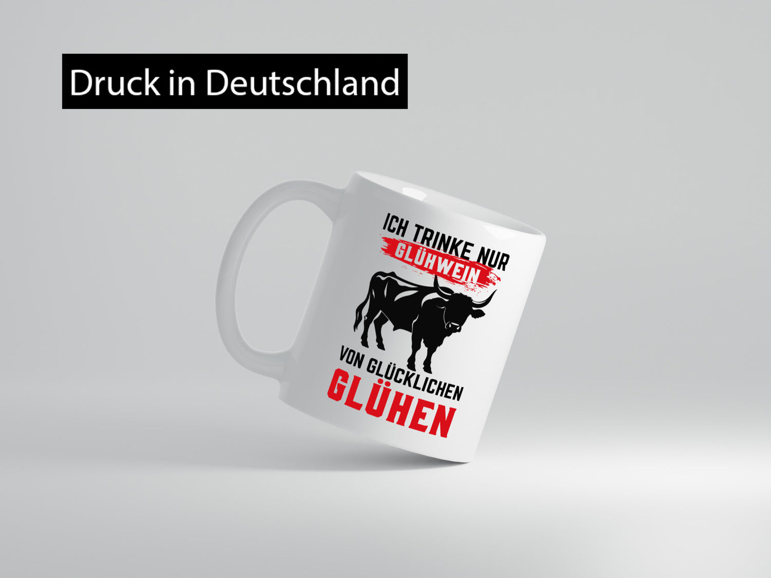 Ich trinke nur Glühwein | Glühen Farmer Humor Geschenkidee Tasse