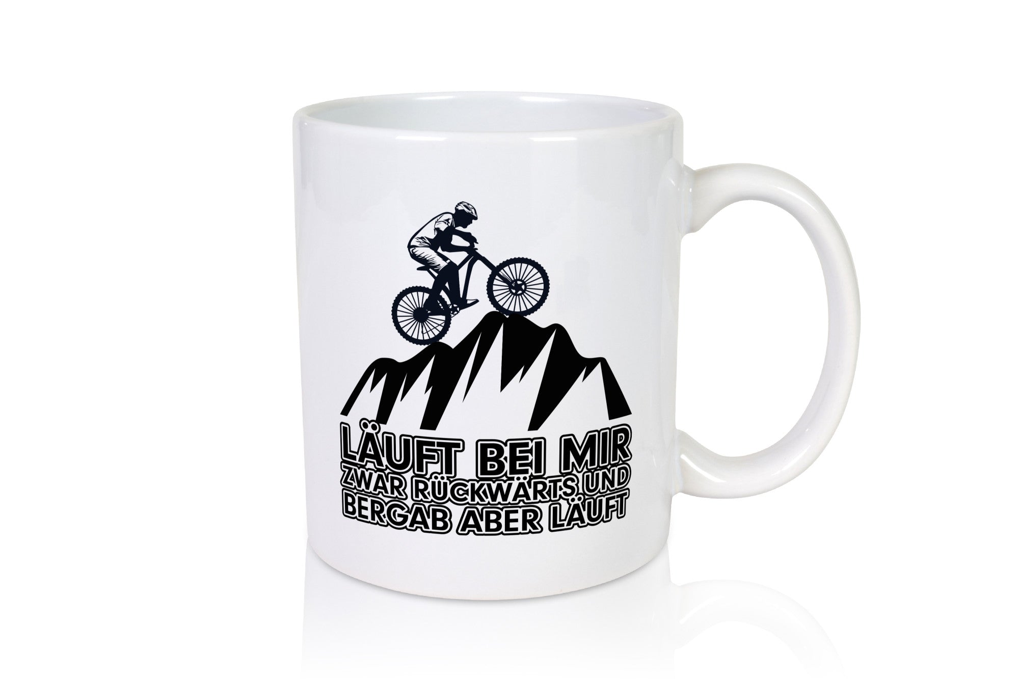 Läuft bei mir | Pechvogel Tasse Radfahrer Statement Humor Geschenkidee