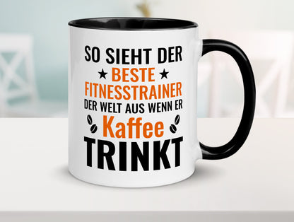 Kaffee trinkt: Fitnesstrainer | Personal Trainer Geschenk Humor Geschenkidee Tasse