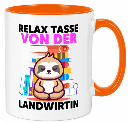 Relax Tasse: Landwirtin| Bäuerin | Landwirtschaft Geschenk Humor Geschenkidee