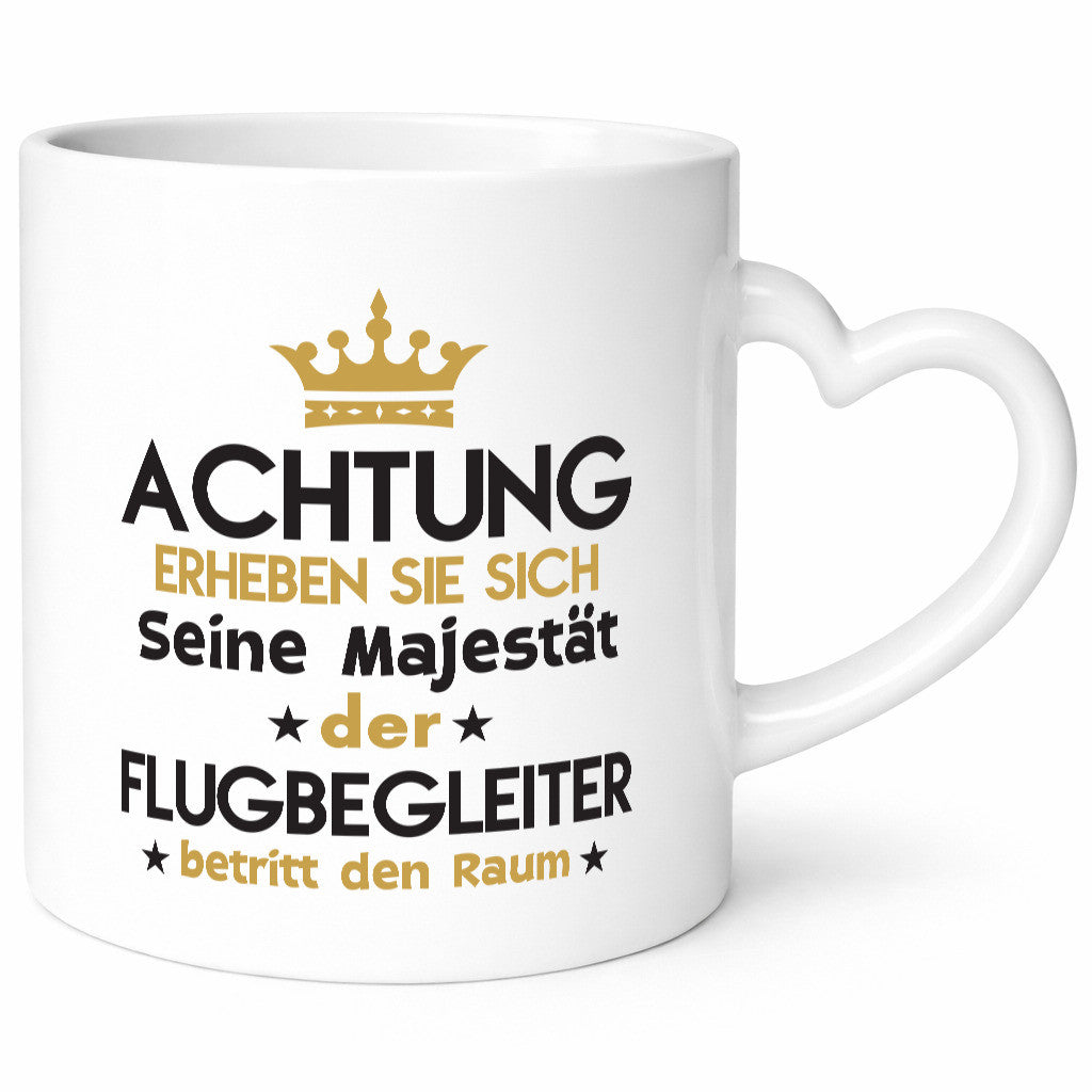 Seine Majestät Flugbegleiter | Steward Flughafen Geschenkidee Humor Tasse