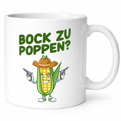Bock auf Poppen | Mais Lustig Geschenk Humor Geschenkidee lustiger Spruch Tasse