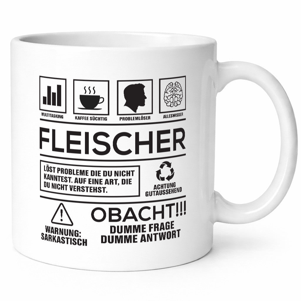 Achtung Probleme Fleischer | Schlachterei lustiger Spruch Geschenk Humor